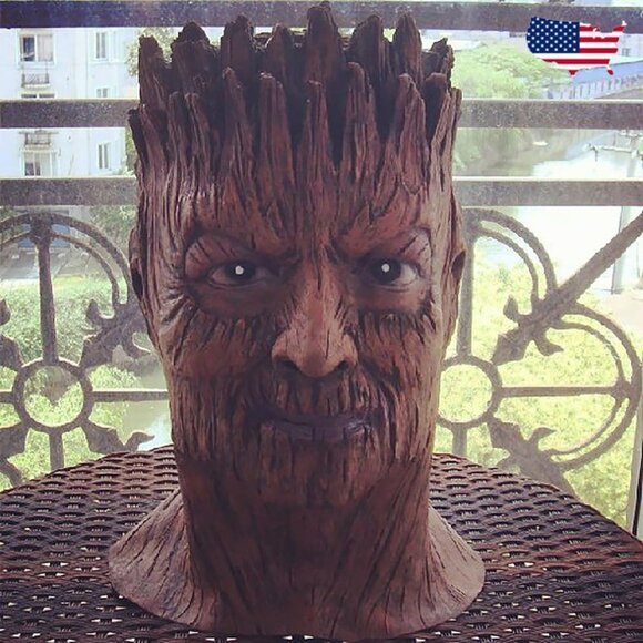 Diona J Groot tree guardians of galaxy Latex Rubber Horror Scary Mask Ha… - Picture 1 of 7